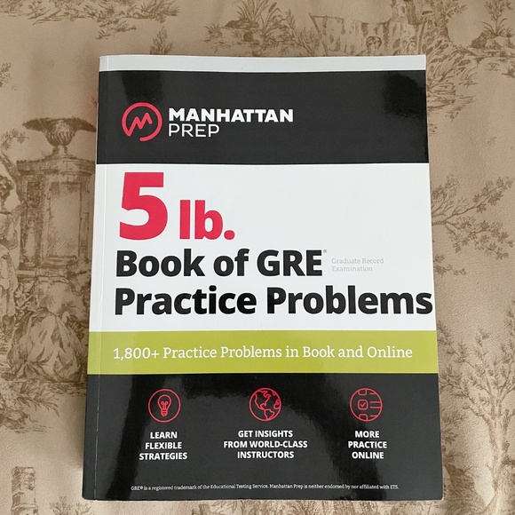 5 lb GRE Practice Problems Manhattan Prep - like new not worked on - Picture 1 of 6